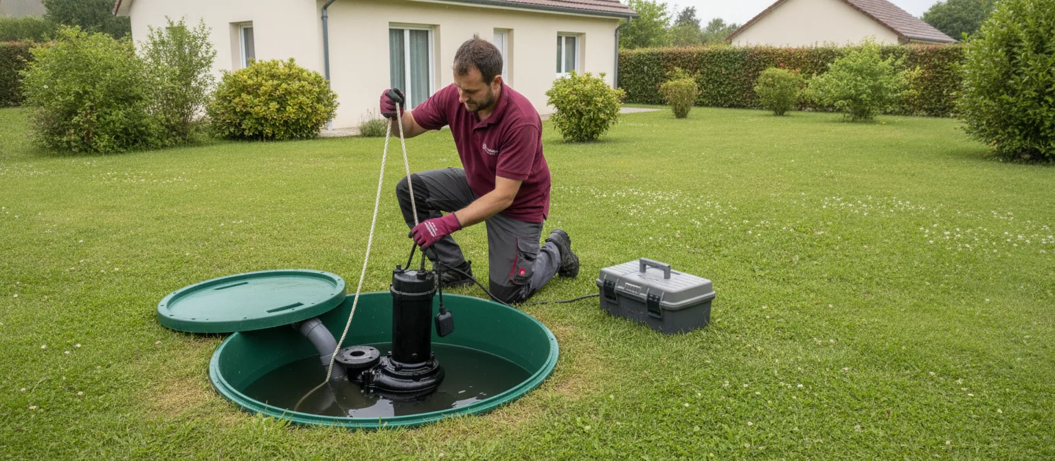 Dépannage pompe de relevage Bénodet – méthode / geste technique